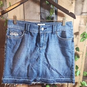 White House Black Market Denim Blue Skirt Size 4